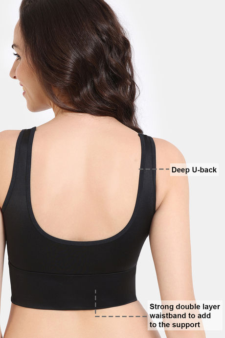 Zivame Double Layered Non Wired 3/4Th Coverage Bra Top With Removable Cookies - Tap Shoe — image 6